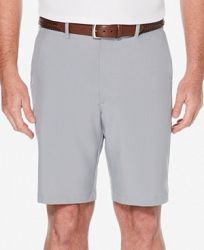 Pga Tour Men's Stretch Mini Geo-Print Flat-Front Golf Shorts
