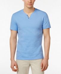 Alfani Men's Split-Neck Cotton T-Shirt, Created for Macy's