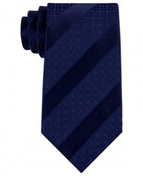 Sean John Men's Diagonal Stripe Unsolid Solid Silk Tie