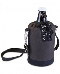 Picnic Time Insulated Gray & Black Growler Tote