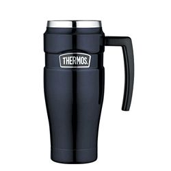 Thermos Stainless King™ Vacuum Insulated Travel Mug - 16 oz. - Stainless Steel-Midnight Blue