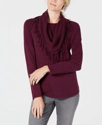 Style & Co Petite Cowl Neck Sweater, Created for Macy's