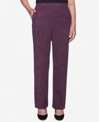 Alfred Dunner Petite Victoria Falls Faux-Suede Pull-On Pants