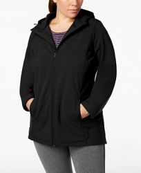 Ideology Plus Size Hooded Rain Jacket, Created for Macy's