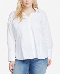 Rachel Rachel Roy Trendy Plus Size Button-Front Shirt