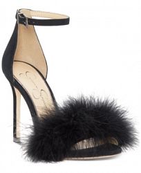 Jessica Simpson Jolinda Furry Dress Sandals Women's Shoes