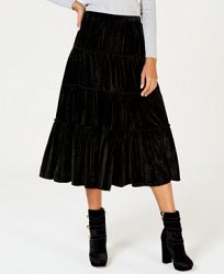 Michael Michael Kors Crinkle Velvet Maxi Skirt