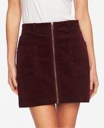 1. State Zip-Front Mini Skirt