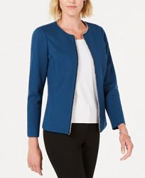Alfani Embellished-Trim Jacket, Created for Macy's