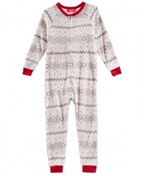 Matching Family Pajamas Winter Fairisle One-Piece, Available in Toddler and Kids, Created for Macy's