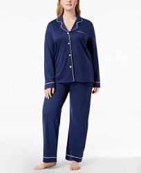 Cosabella Bella Plus Size Contrast-Trim Pajama Set AMORE9641P