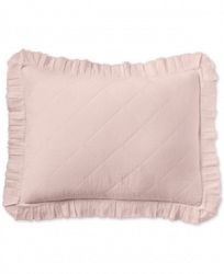 Martha Stewart Collection Linen-Cotton Ruffle Standard Sham, Created for Macy's