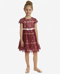 Rare Editions Little Girls Lace Fit & Flare Party Dress