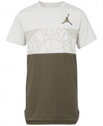 Jordan Big Boys Graphic-Print Colorblocked Cotton T-Shirt
