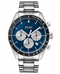 Boss Hugo Boss Men's Chronograph Trophy Stainless Steel Bracelet Watch 44mm