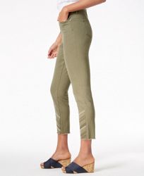 Style & Co Embroidered Raw-Hem Jeans, Created for Macy's