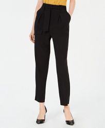 Bar Iii Pleated Self-Belt Pants, Created for Macy's