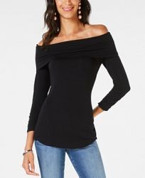 I. n. c. Off-The-Shoulder 3/4-Sleeve Top, Created for Macy's