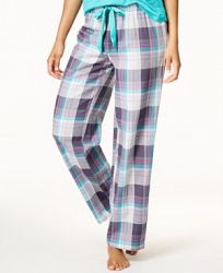 Jenni by Jennifer Moore Printed Cotton Pajama Pants, Created for Macy's
