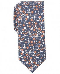 Bar Iii Men's Petite Floral Skinny Tie, Created for Macy's