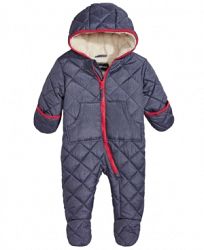 S. Rothschild Baby Boys Hooded Quilted Footed Pram