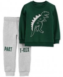 Carter's Toddler Boys 2-Pc. Dinosaur Sweatshirt & Jogger Pants Set