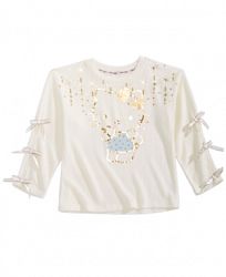 Hello Kittly Little Girls Graphic-Print Hacci Top