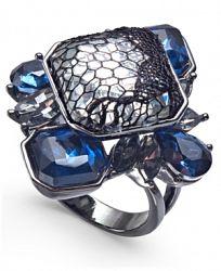 I. n. c. Hematite-Tone Stone & Lace Statement Ring, Created for Macy's