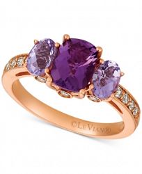 Le Vian Amethyst (1-9/10 ct. t. w. ) & Diamond (1/4 ct. t. w. ) Ring in 14k Rose Gold
