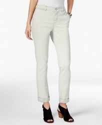 Style & Co Petite Chino Boyfriend Pants, Created for Macy's