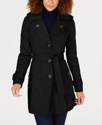 London Fog Petite Belted Trench Coat
