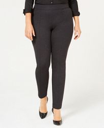 Anne Klein Plus Size Twill Compression Skinny Pants