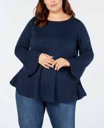 Style & Co Plus Size Ruffled Sweater, Created for Macy's