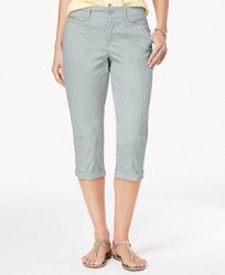 Style & Co Zipper-Pocket Capri Pants, Created for Macy's