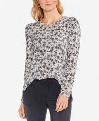 Vince Camuto Rose-Print Top