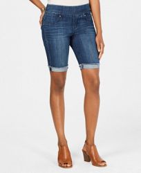 Style & Co Pull-On Denim Bermuda Shorts, Created for Macy's