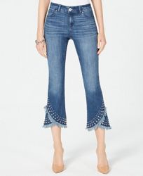 I. n. c. Cropped Studded Tulip-Hem Jeans, Created for Macy's
