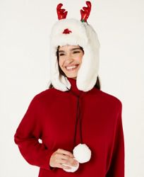 Charter Club Holly the Reindeer Trapper Hat, Created for Macy's