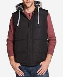 Weatherproof Vintage Men's Quilted Hooded Vest, Created for Macy's