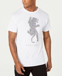 Sean John Men's Studded Panther T-Shirt