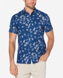 Cubavera Men's Slim-Fit Bird Print Shirt