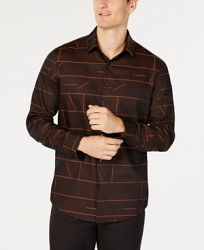 Alfani Men's Geometric Jacquard Shirt, Created for Macy's