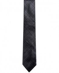 Alfani Men's Tonal Plaid Slim Silk Tie, Created for Macy's