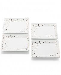 The Cellar Rectangular Confetti Appetizer Plates, Set of 4, Created for Macy's