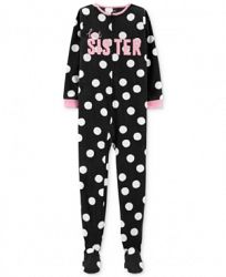 Carter's Little & Big Girls Sister Dot-Print Pajamas