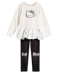 Hello Kitty Toddler Girls 2-Pc. Graphic-Print Top & Leggings Set