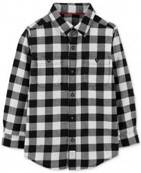 Carter's Little & Big Boys Checkered Twill Button-Front Cotton Shirt