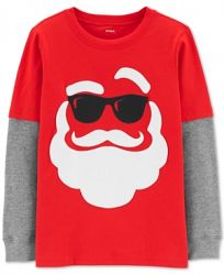 Carter's Little & Big Boys Cotton Layered-Look Holiday T-Shirt