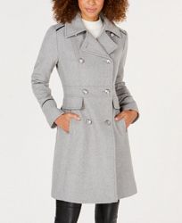 Vince Camuto Petite Double-Breasted Peacoat