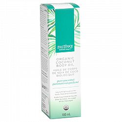 Nutiva Organic Coconut Body Oil - Pure Unscented - 100ml